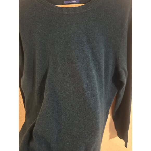Apt. 9 XL 100% Cashmere Soft Cozy Blue Long Sleeved Winter Crewneck Sweater - Picture 5 of 9